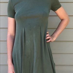 Army Green flowy dress